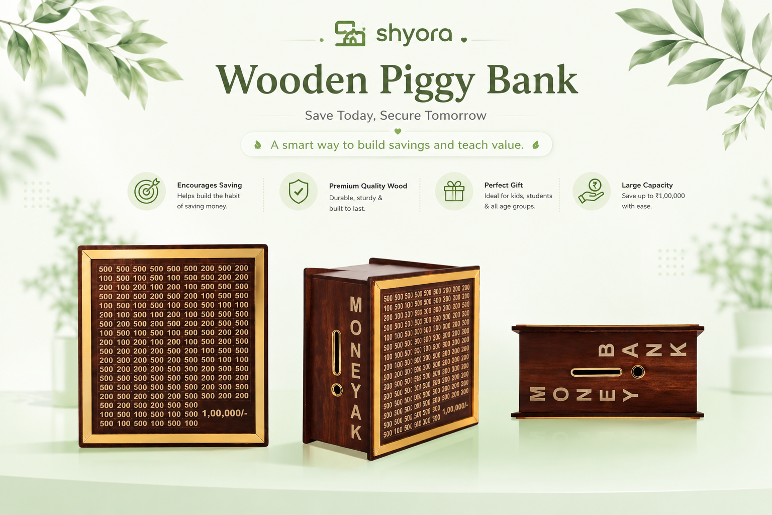 Wooden Piggy Bank ..