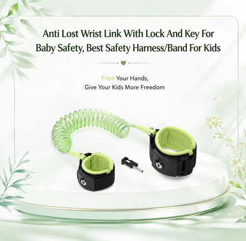 Anti Lost Wrist Link With Lock And Key For Baby Safety, Best Safety Harness/Band For Kids