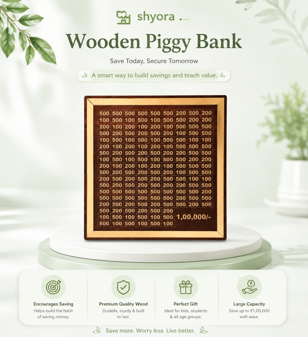 Wooden Piggy Bank ..